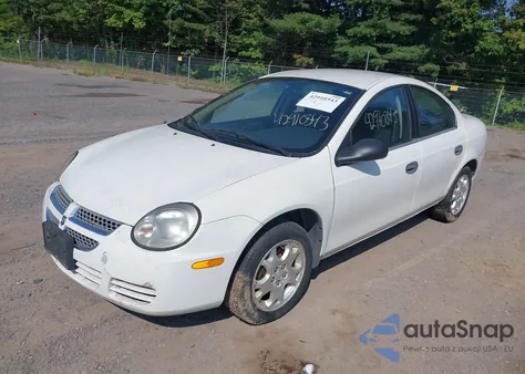 2005 Dodge Neon Se из США, поврежденный, VIN 1B3ES26C75D235381
